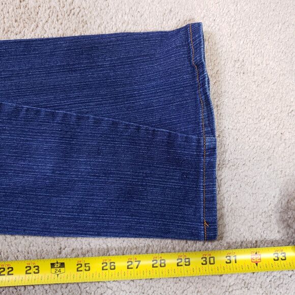 True Religion Women Jeans 33 Billy Bootcut Hindu God Durga Embroidered Flap - Picture 12 of 14